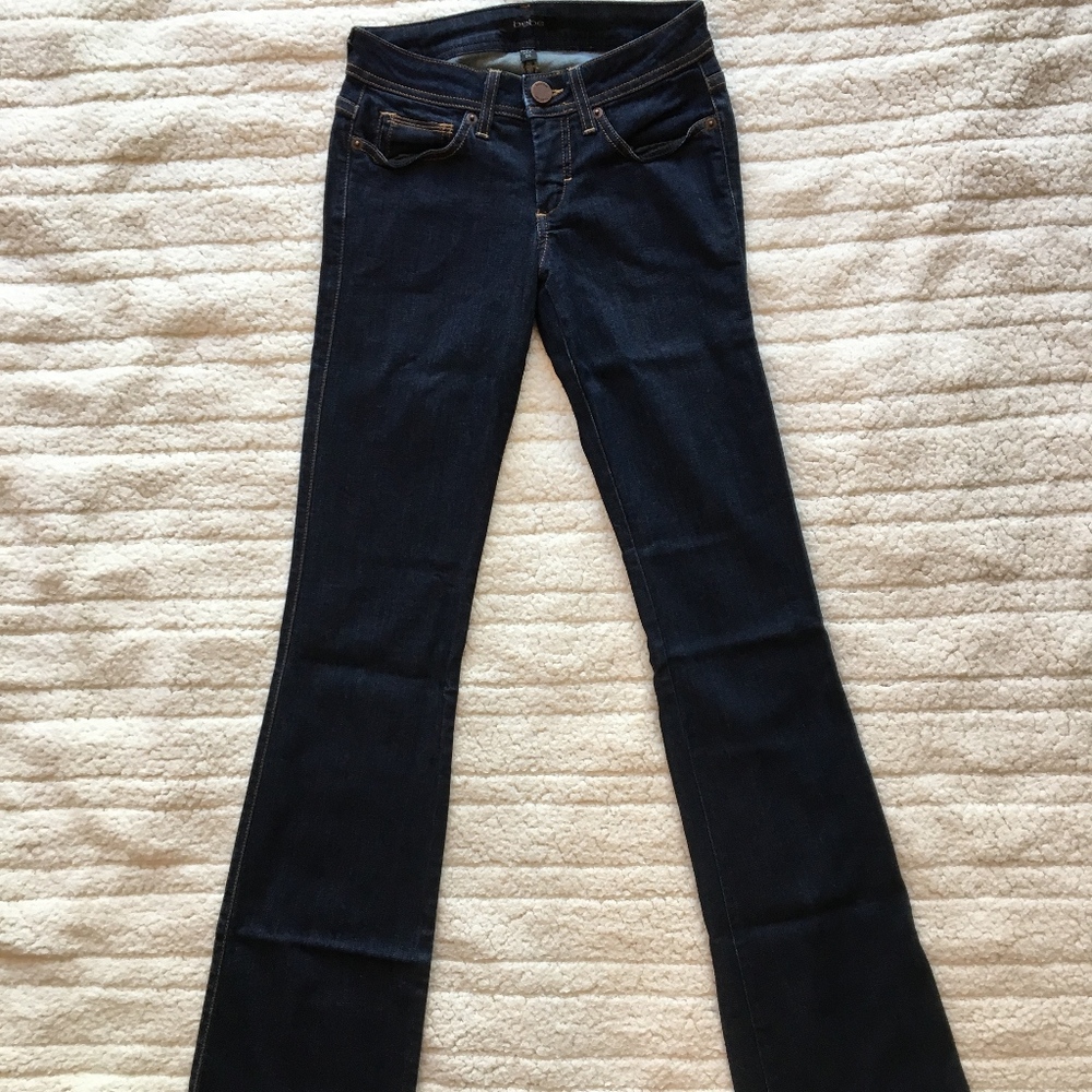 BEBE blue jean sz24, flare, FANTASTIC DEAL!!